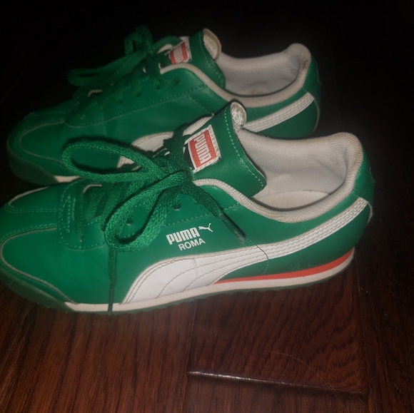 Puma Shoe Green Big Kids Sz 3 - Picture 6 of 9